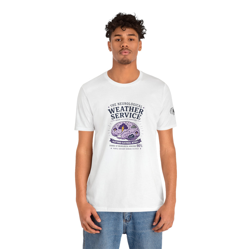 Neurological Weather Service Epilepsy Awareness T-Shirt | Brain Forecast Tee