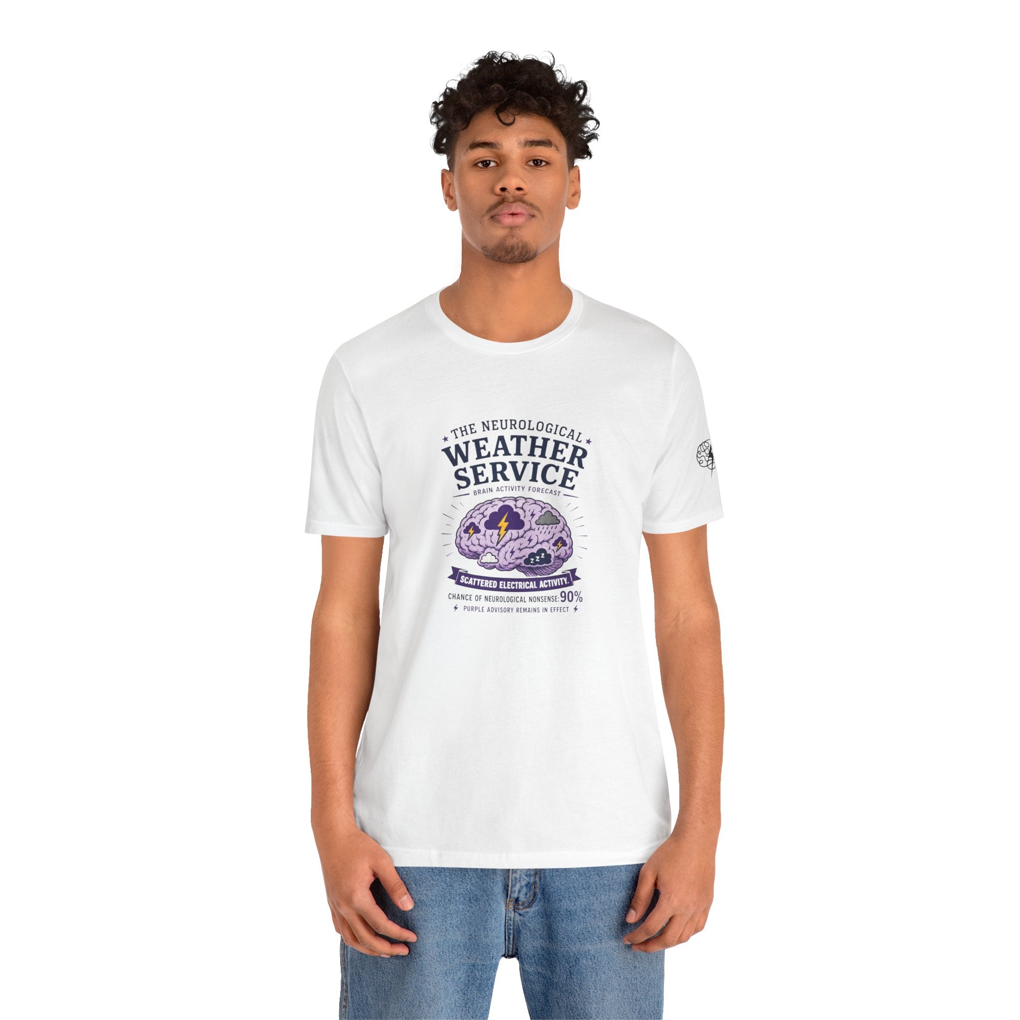 Neurological Weather Service Epilepsy Awareness T-Shirt | Brain Forecast Tee