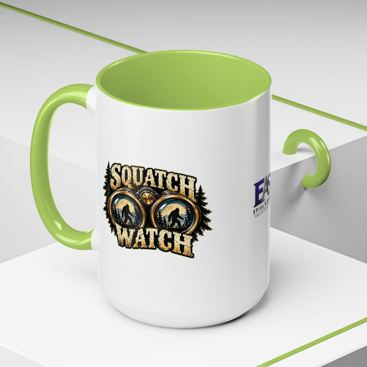 Squatch Watch Bigfoot Mug | Two-Tone Sasquatch Coffee Cup (11oz/15oz)