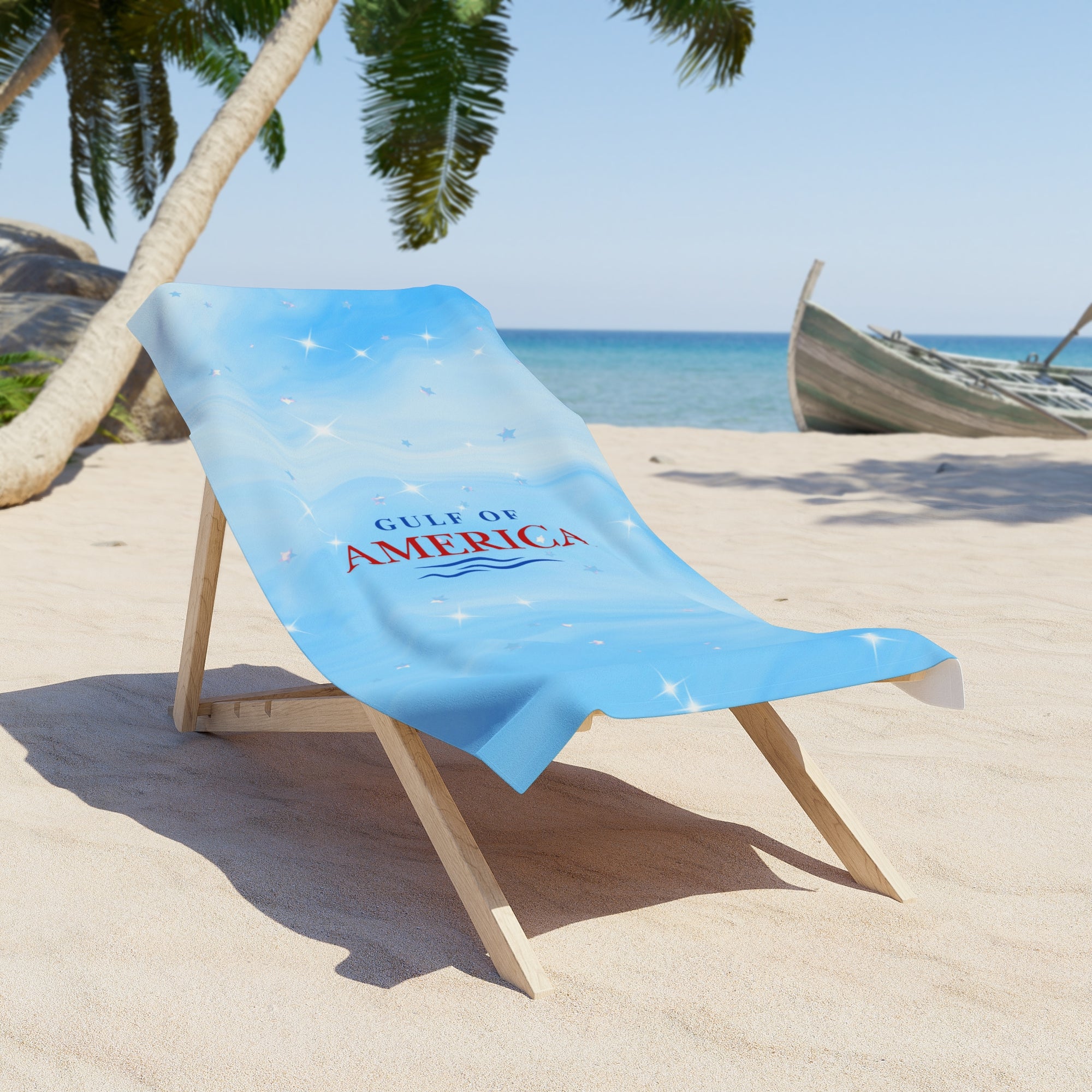 American Gulf Blue Beach Towel