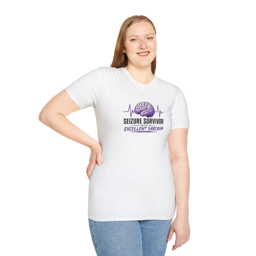 Seizure Survivor With Excellent Sarcasm Epilepsy T-Shirt