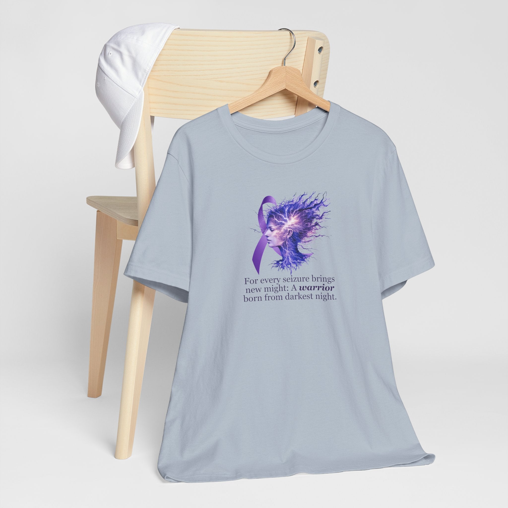 Photo depicting the ​A Warrior is Born Unisex Jersey Short Sleeve Tee from EpiAl's Shop.