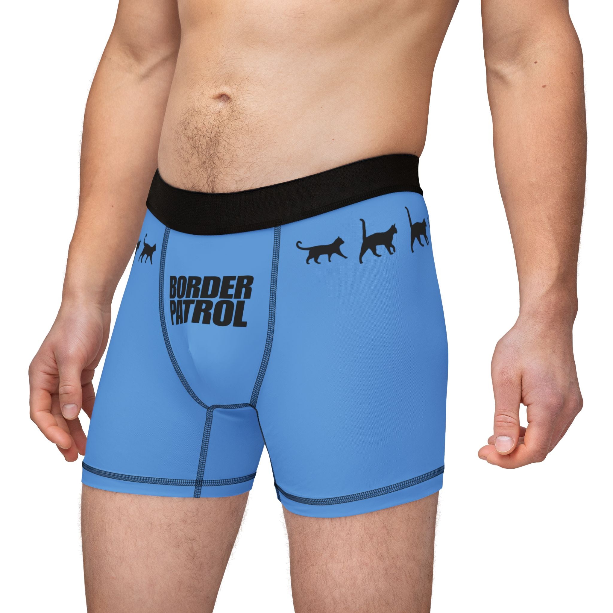 Border Patrol Cat Boxer Briefs – Men’s Stretch Boxer Briefs