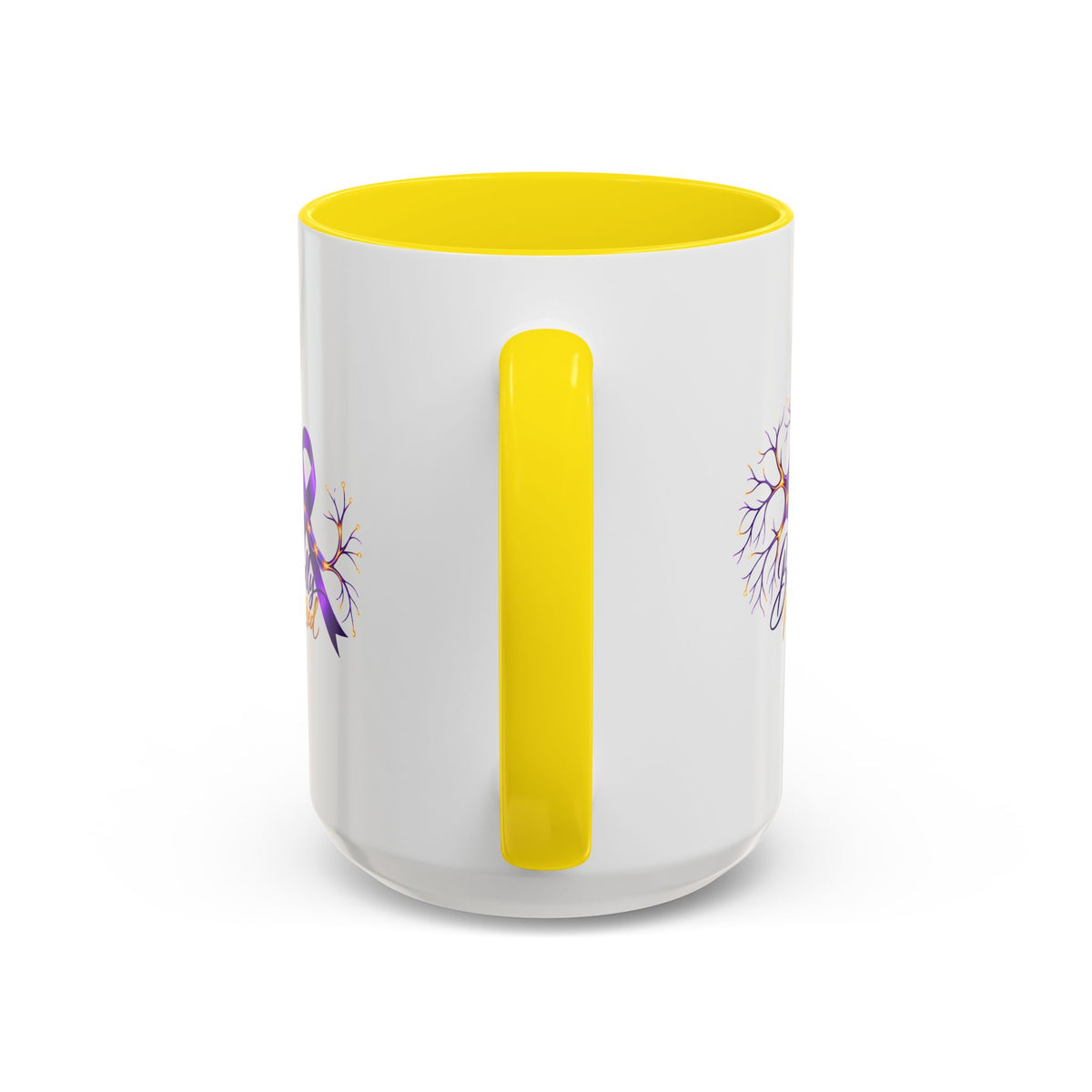 Beautifully Miswired Epilepsy Awareness Ceramic Mug | Purple Ribbon & Neuron Design (11/15oz)