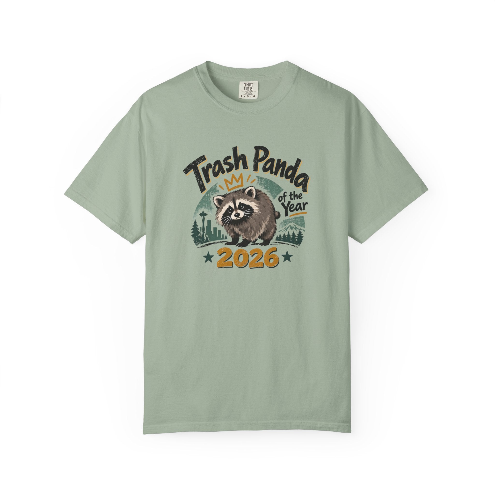 Trash Panda of the Year 2026 Garment-Dyed T-Shirt | Jimothy-Inspired Raccoon Tee