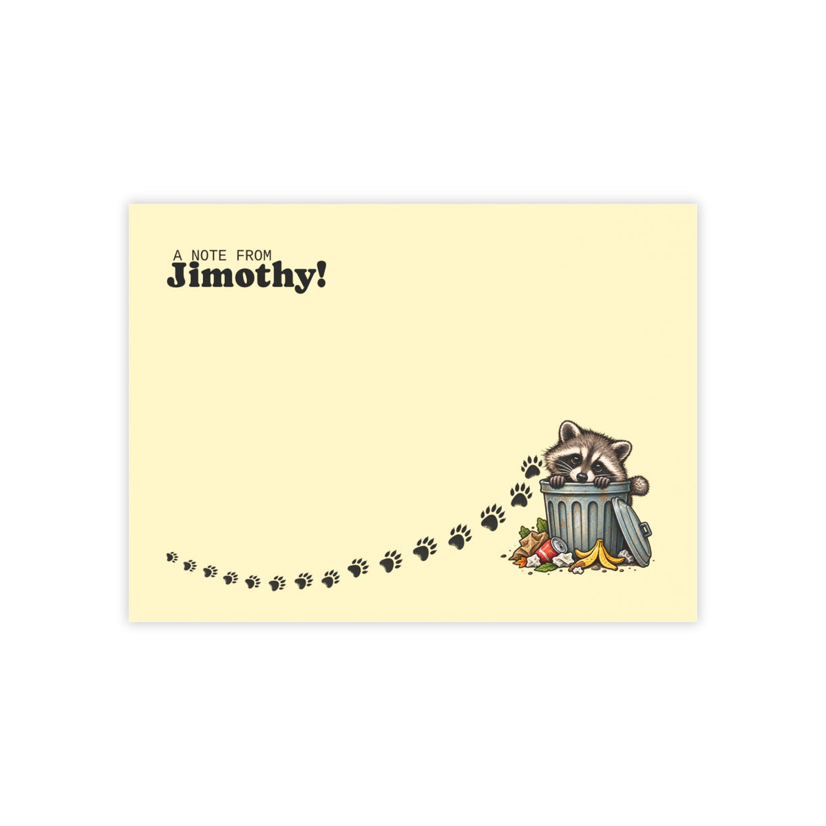 A Note From Jimothy Raccoon Post-it® Notes