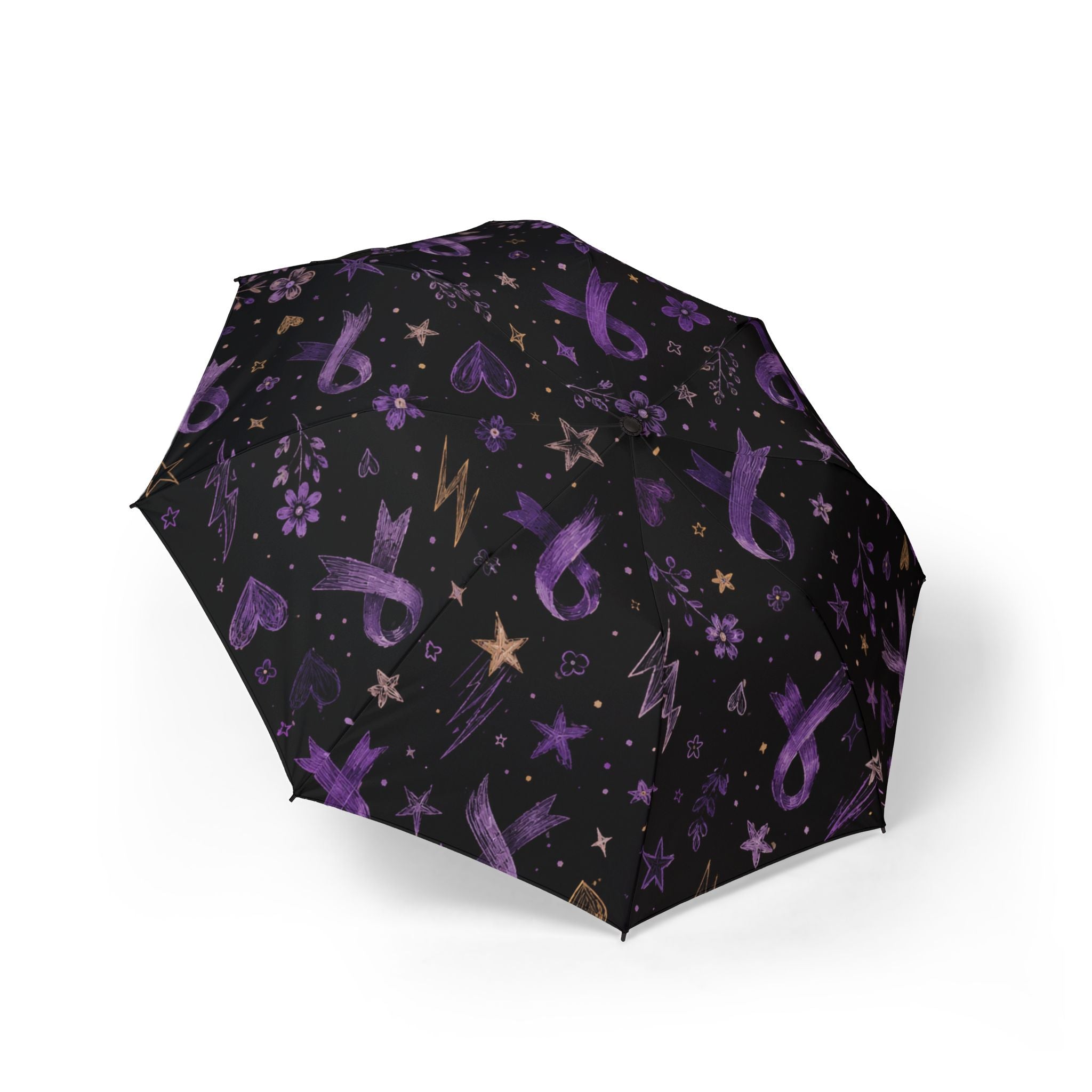 Purple Ribbon Epilepsy Awareness Umbrella (Semi-Automatic)