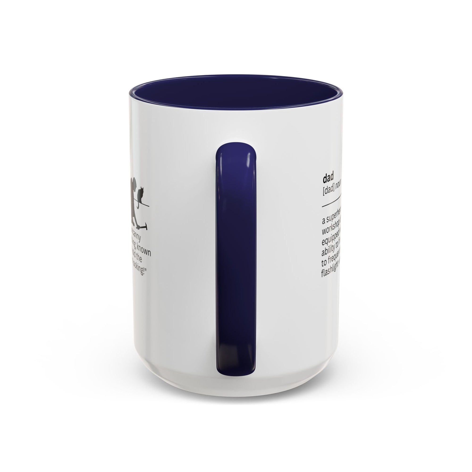 Dad Flashlight Accent Coffee Mug - Perfect Gift for Dads