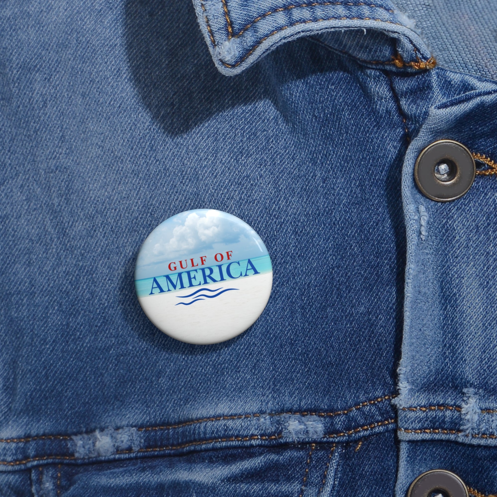 American Gulf Beach Travel Pin Buttons