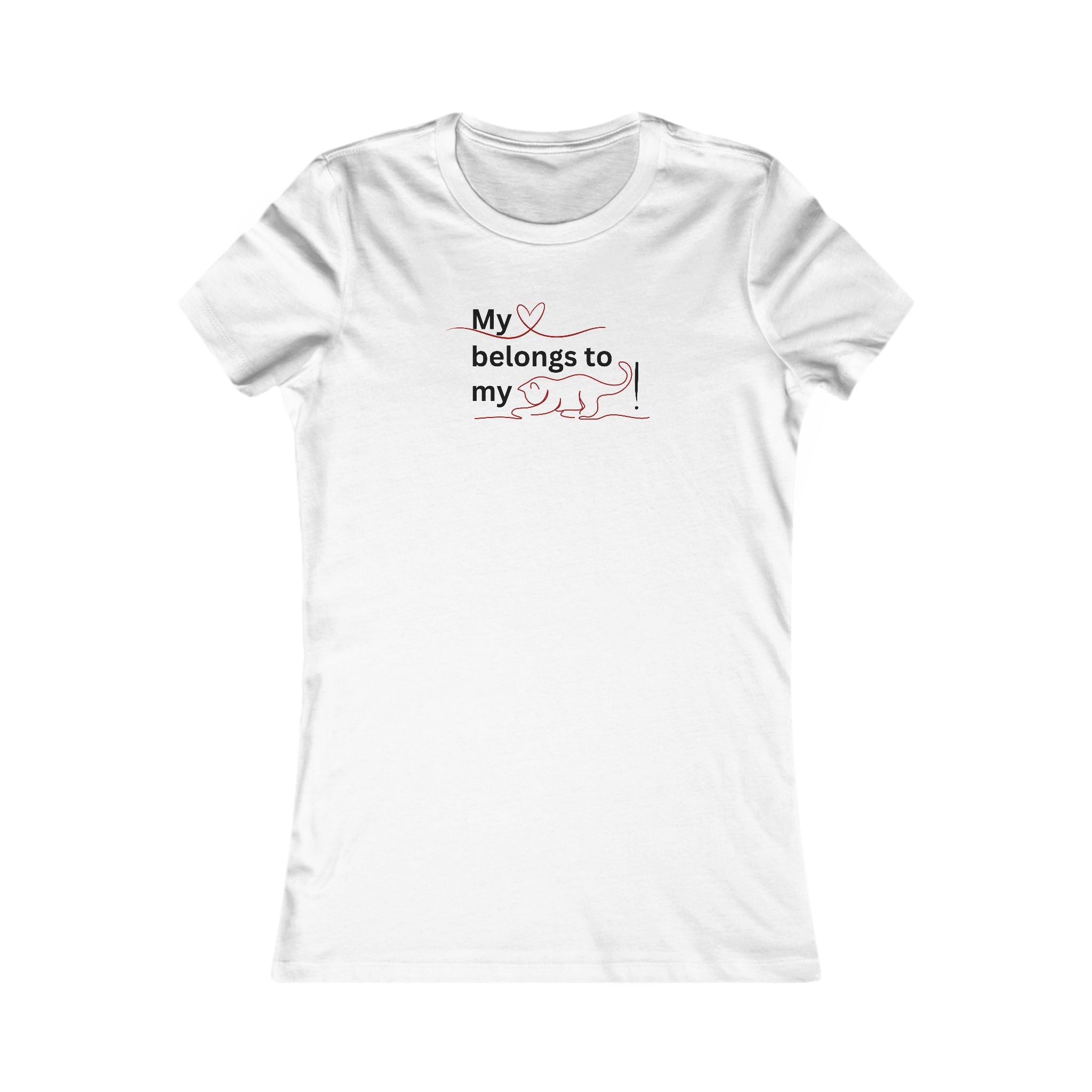 My Heart Belongs to my Cat Women's Favorite Tee - EpiAl's Shop
