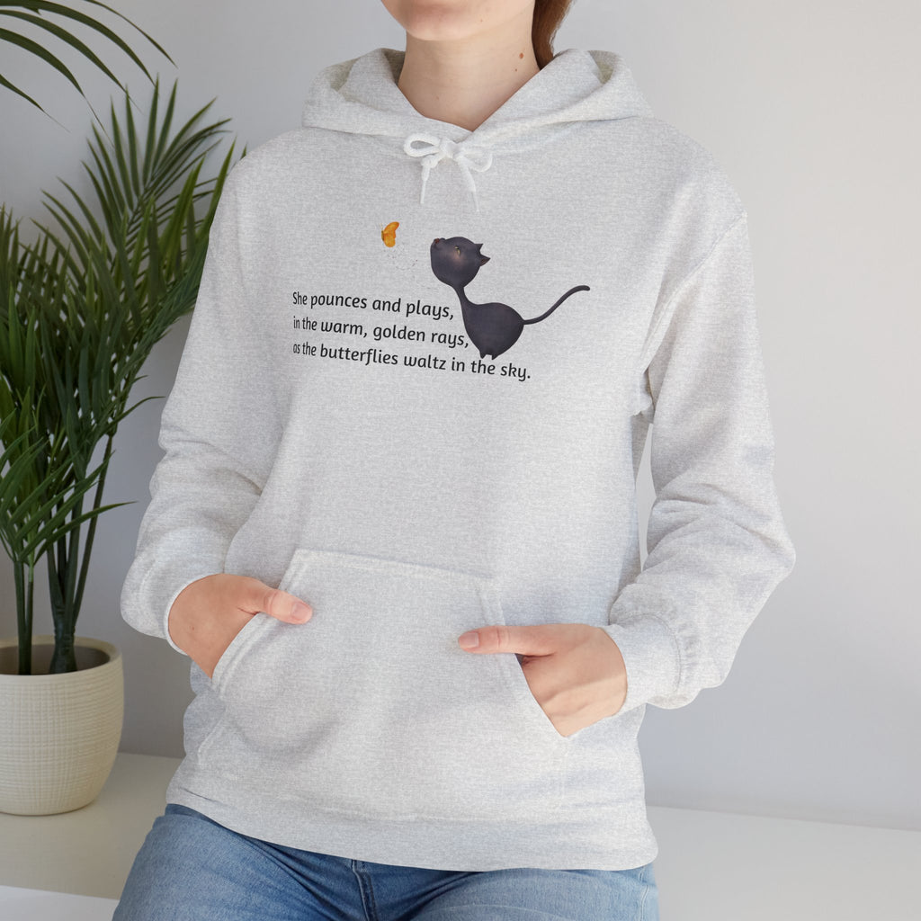 She Pounces & Plays Unisex Heavy Blend™ Hooded Sweatshirt