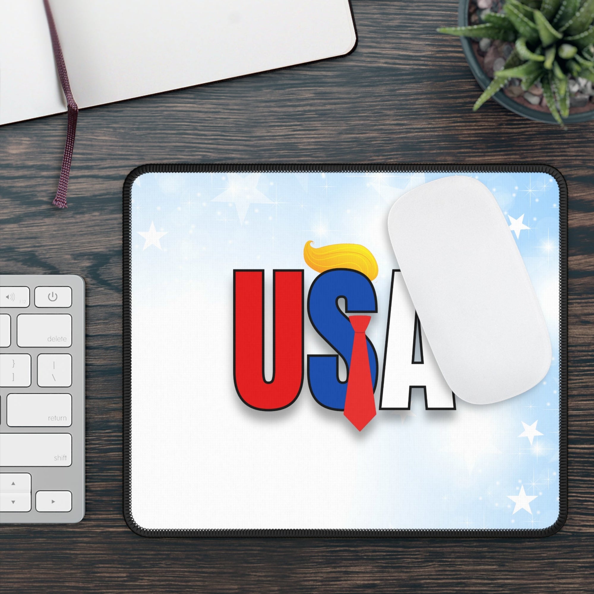 USA Themed Gaming Mouse Pad - Perfect for Gamers and Patriotic Events! Printify