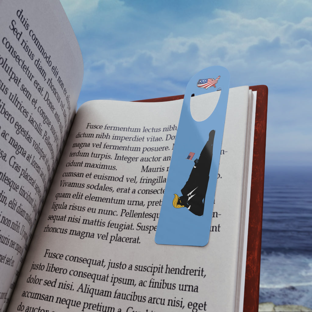 Swoop Guy USA Bookmark – Patriotic Political Satire Aluminum Page Holder