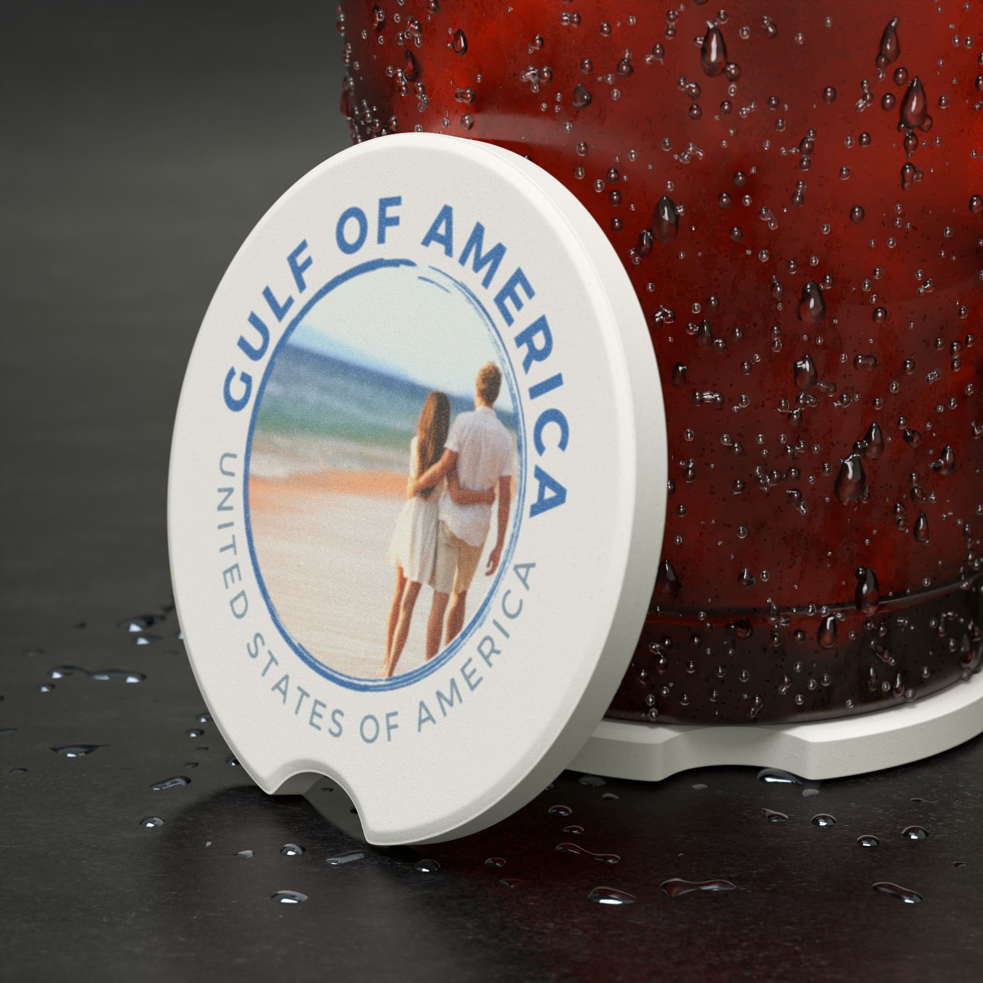 American Gulf USA Soapstone Car Coaster