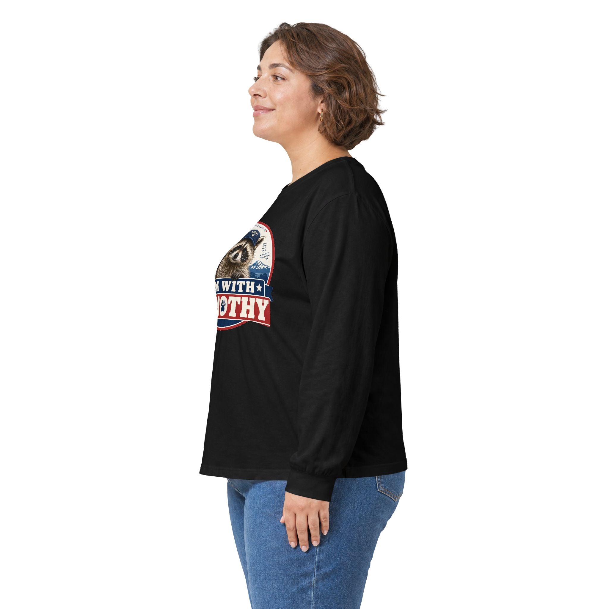I’m With Jimothy Raccoon Long Sleeve T-Shirt