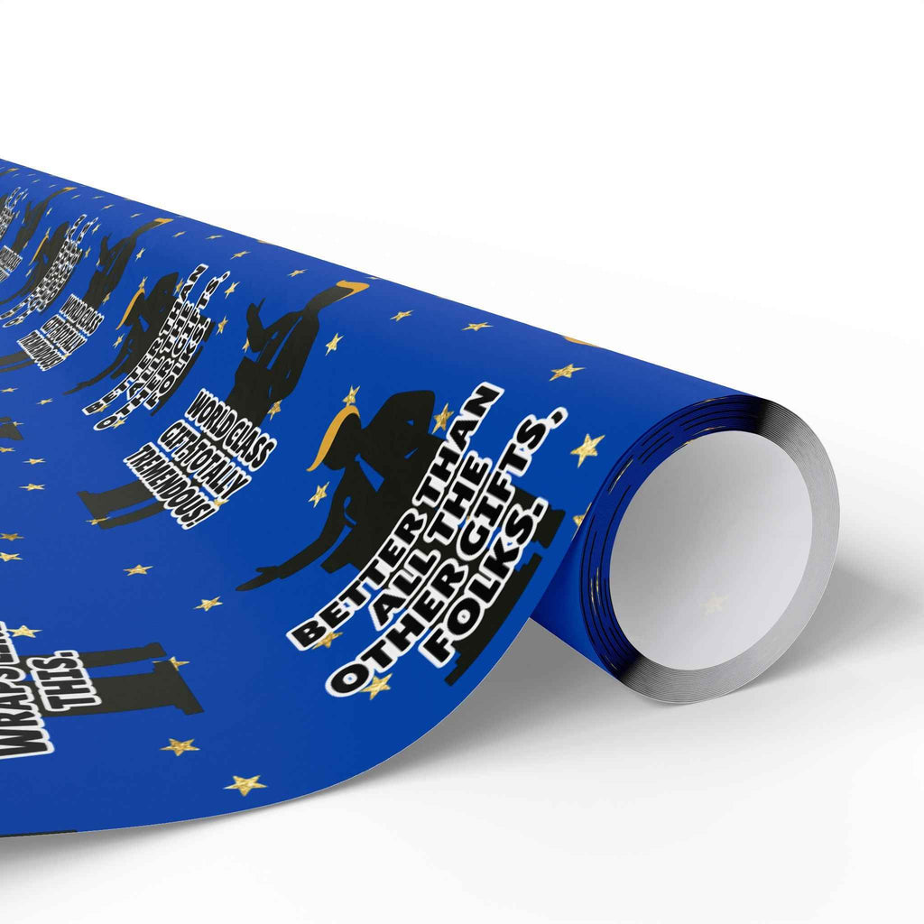 “Greatest Present, Believe Me” Political Parody Wrapping Paper
