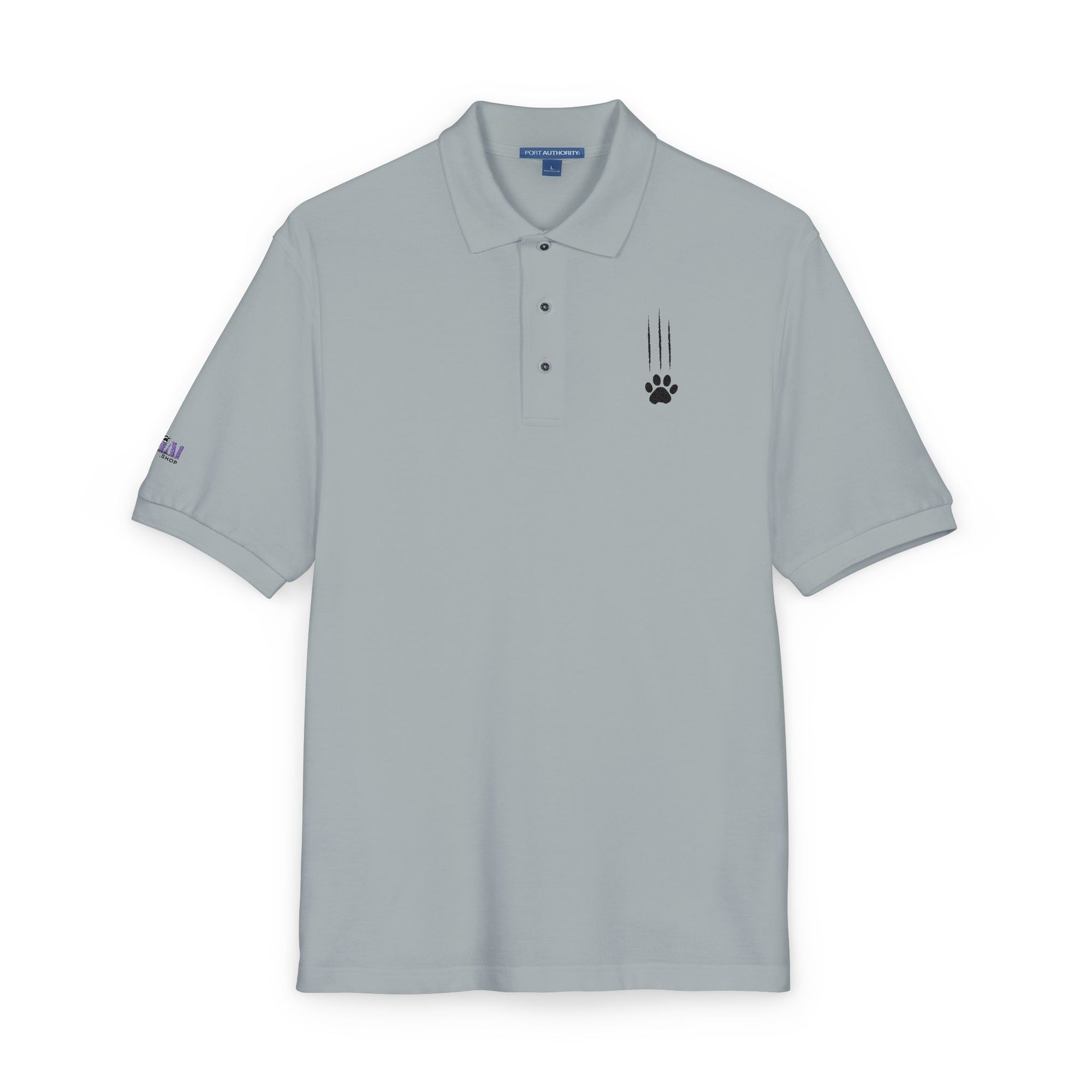 Classic Cat Clawed Embroidered Unisex Polo Shirt