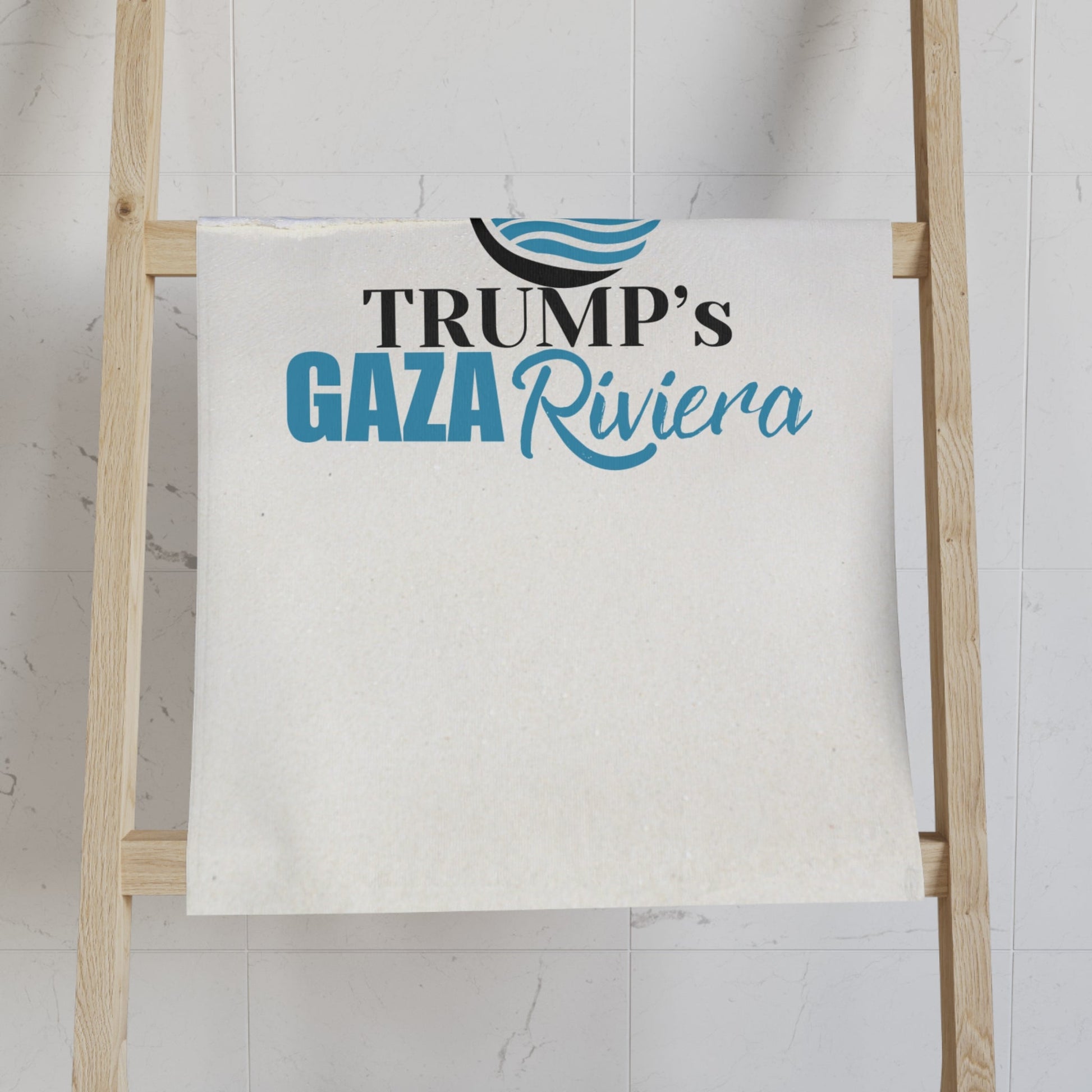 Trump's Gaza Riviera Hand Towel Printify