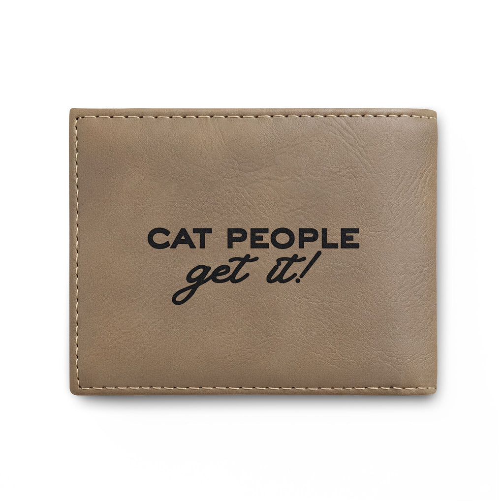 Cat People Get It RFID Slim Bifold Wallet