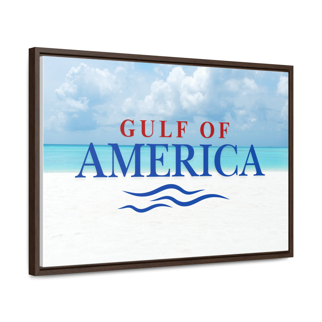 American Gulf Canvas Wrap - Coastal Wall Art for Beach Lovers
