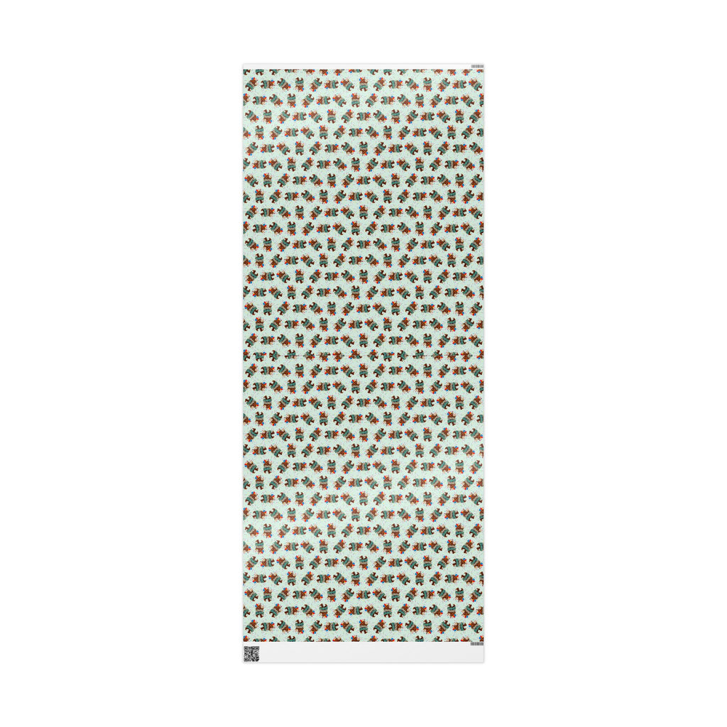 Happy Birthday Bigfoot Wrapping Paper | Sasquatch Birthday Gift Wrap