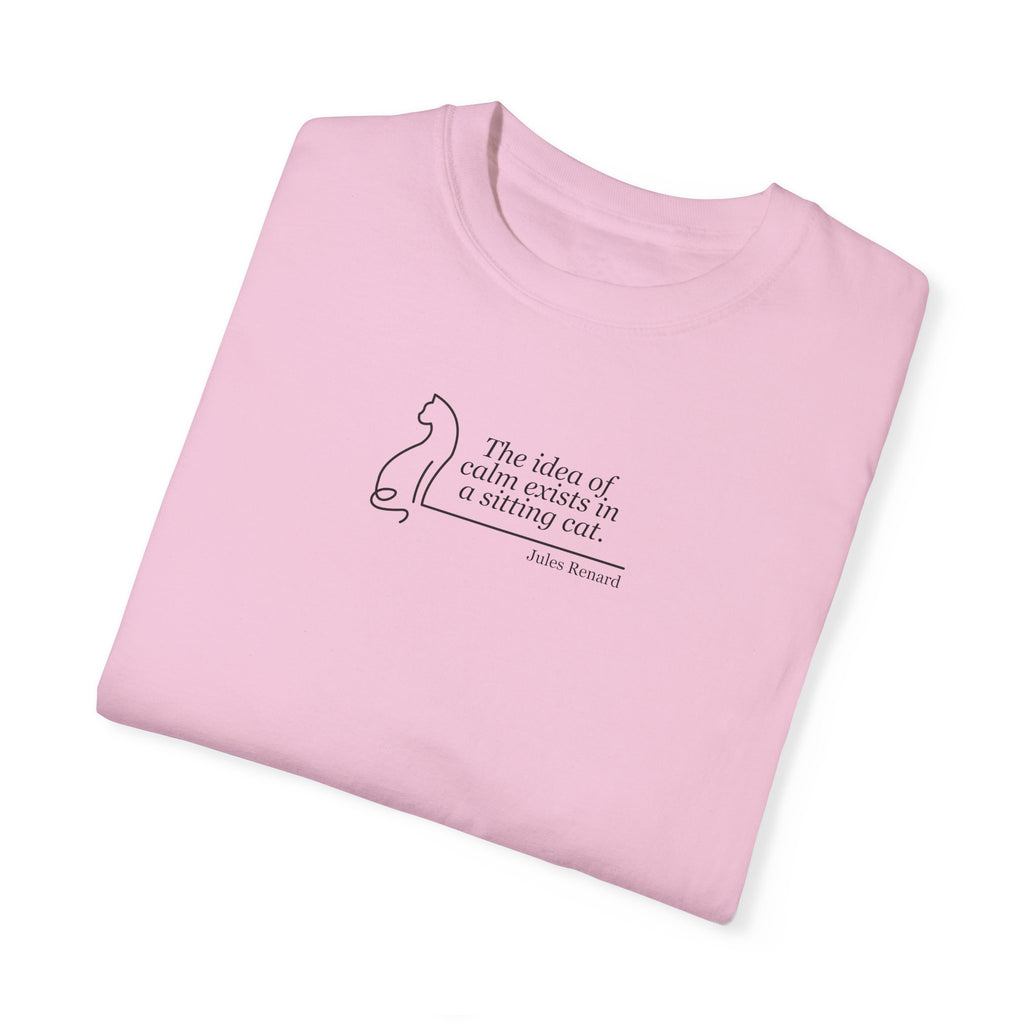 Inspirational Unisex Garment-Dyed T-shirt - 'The Idea of Comfort' Design