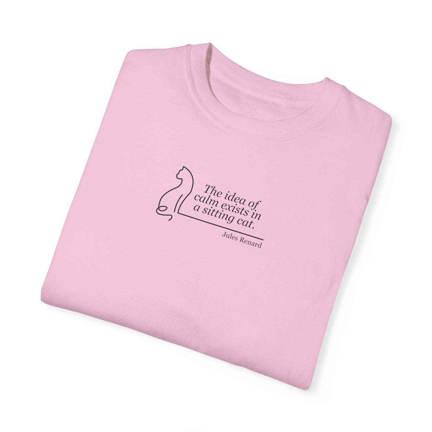Inspirational Unisex Garment-Dyed T-shirt - 'The Idea of Comfort' Design