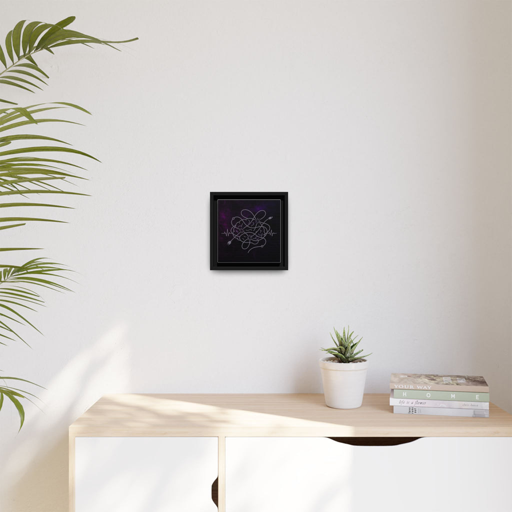 Tangled Brain Epilepsy Awareness Framed Canvas Print