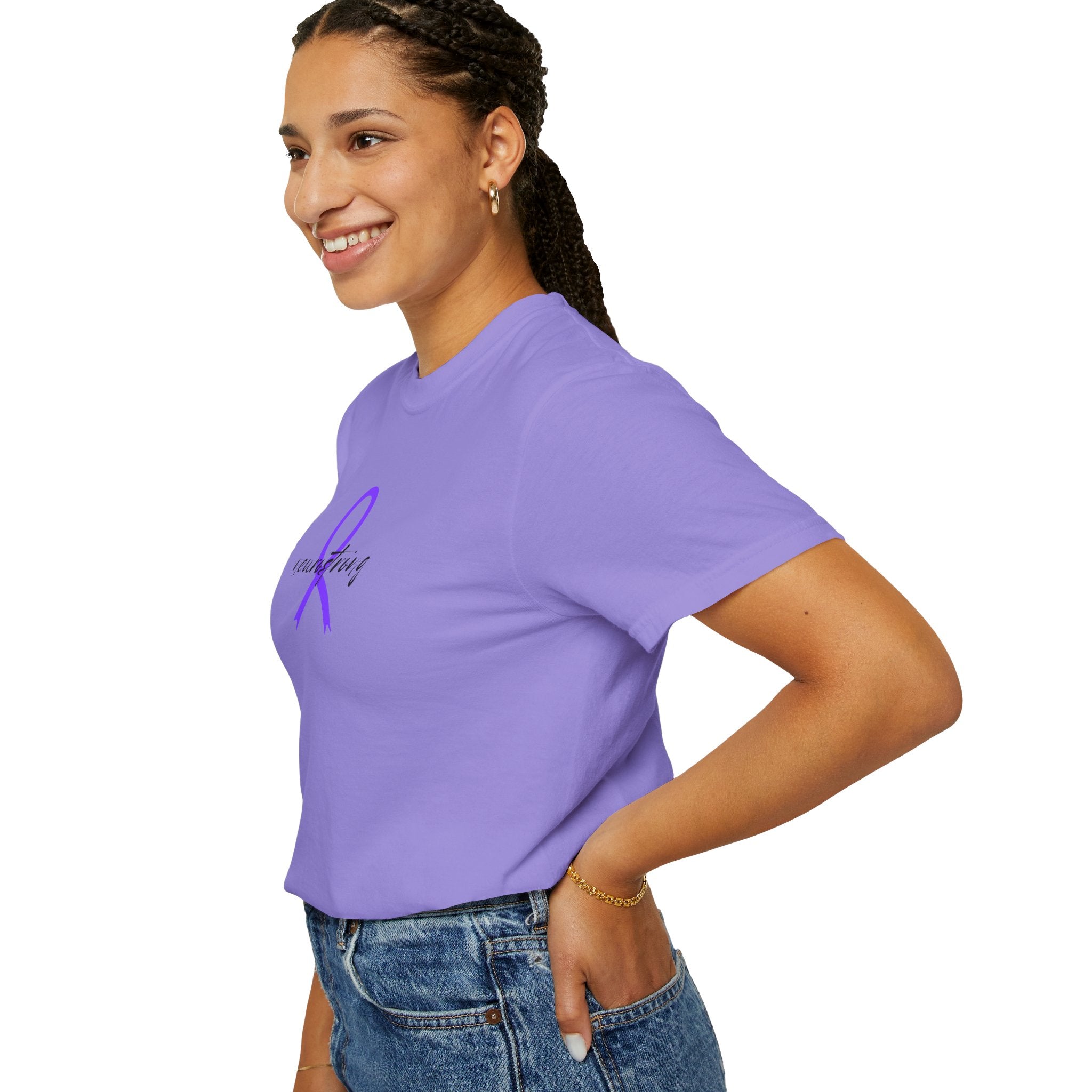 Neurostrong Epilepsy Awareness T-Shirt | Purple Ribbon Tee