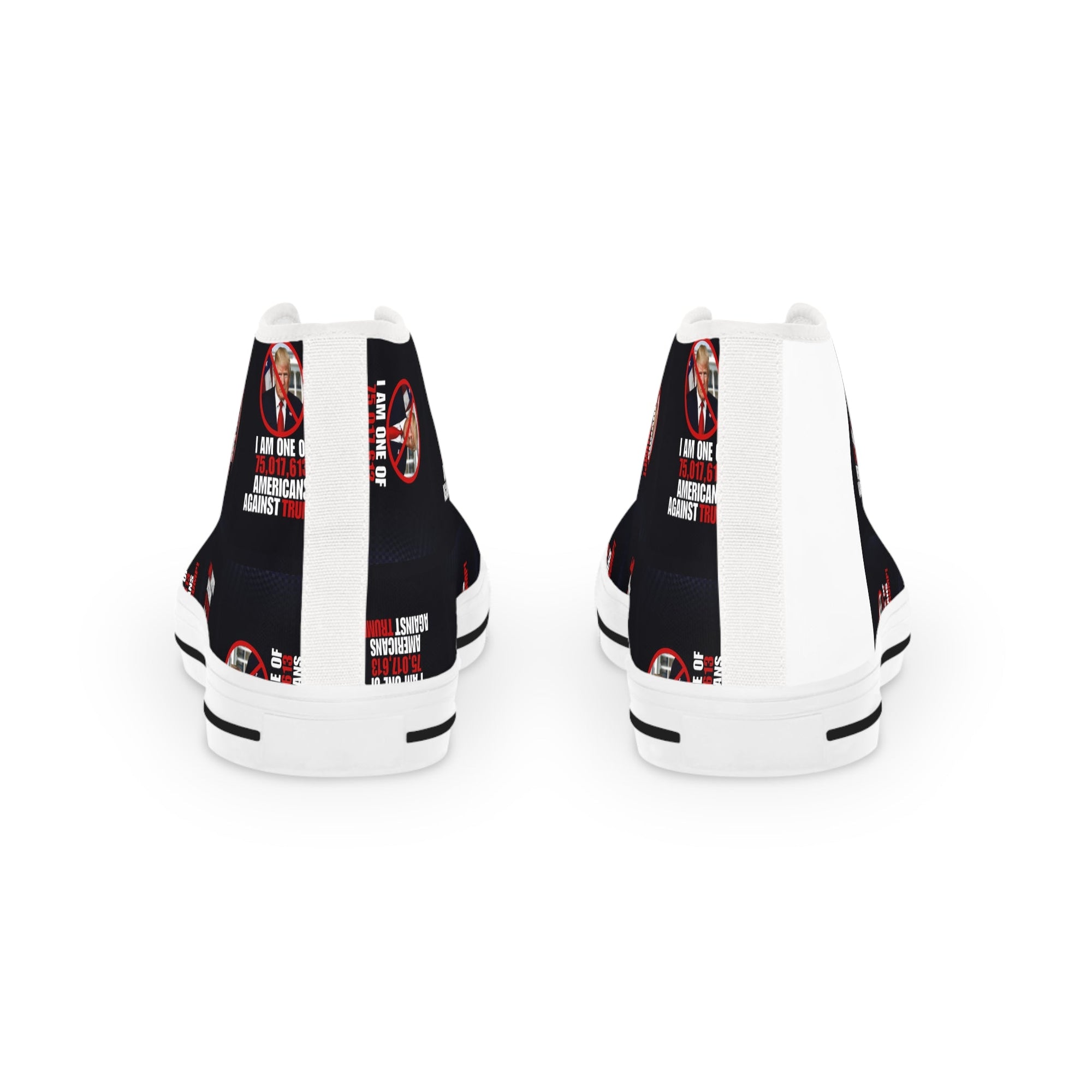Men's High Top Sneakers - 'One of the Americans Against Trump' Footwear Printify