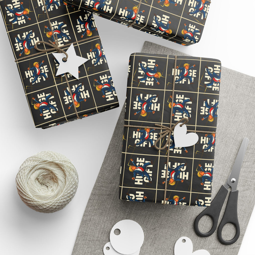 Huge Parody Gift Wrapping Paper – Bold Political Humor