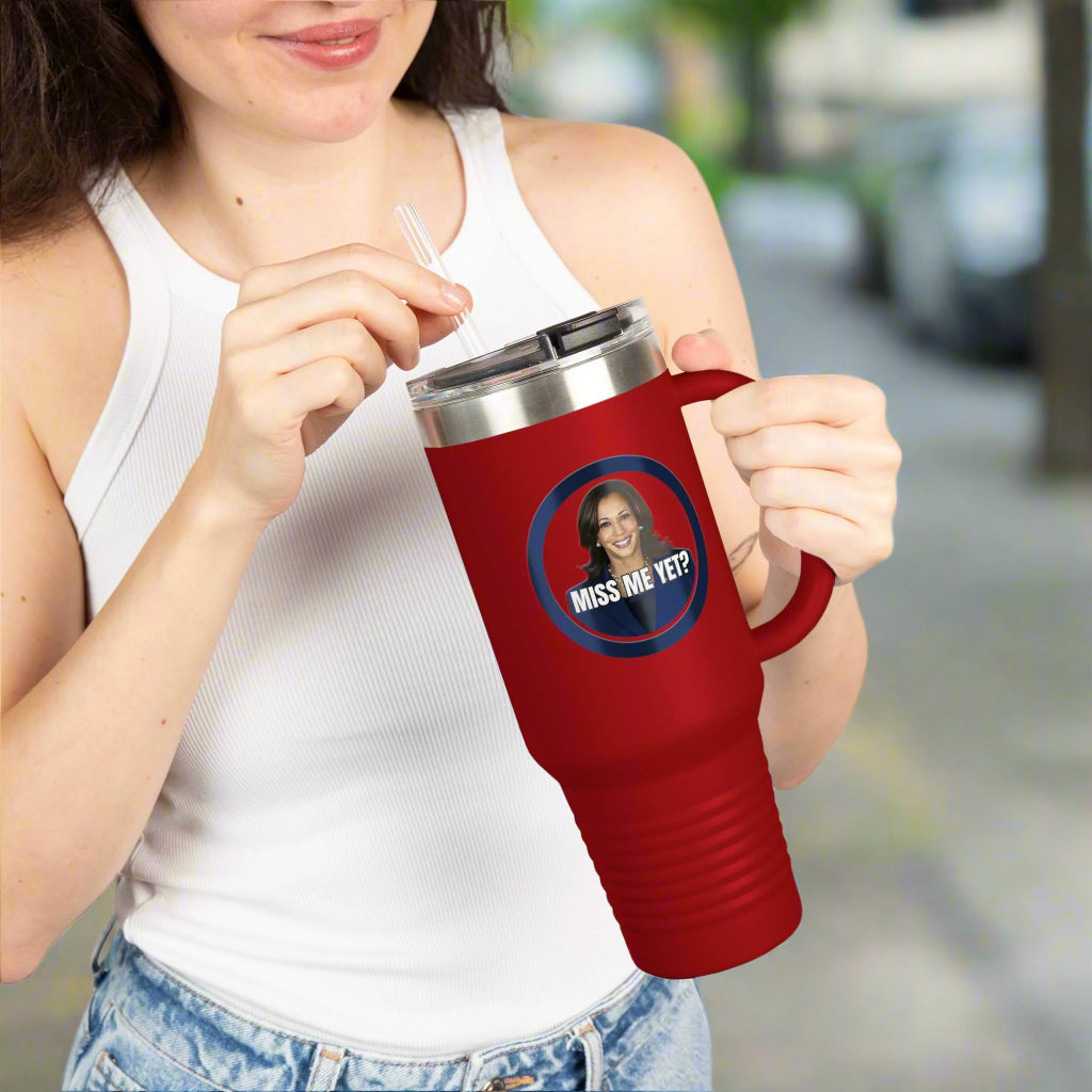 Insulated Travel Mug - 40oz "Miss Me Yet?" - Perfect Gift for Coffee Lovers