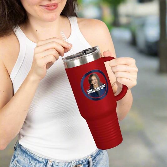 Insulated Travel Mug - 40oz "Miss Me Yet?" - Perfect Gift for Coffee Lovers