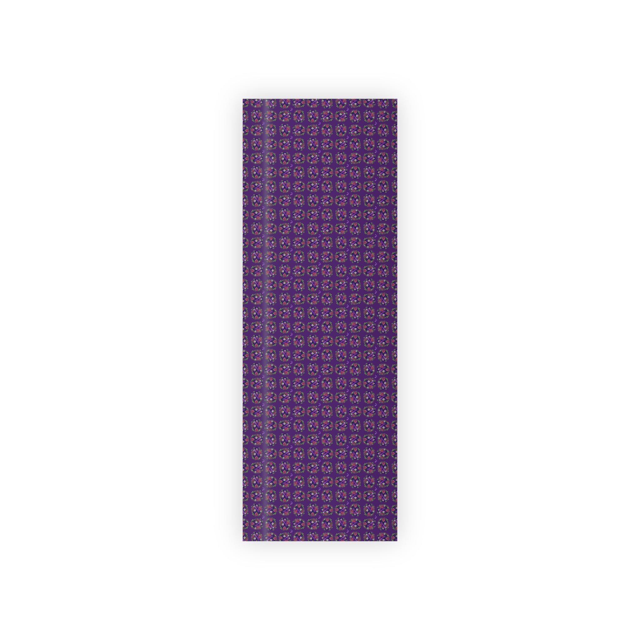 Purple Ribbon & Flowers Gift Wrapping Paper Roll - Paper Products, Gift Wrapping Paper - EpiAl's Shop