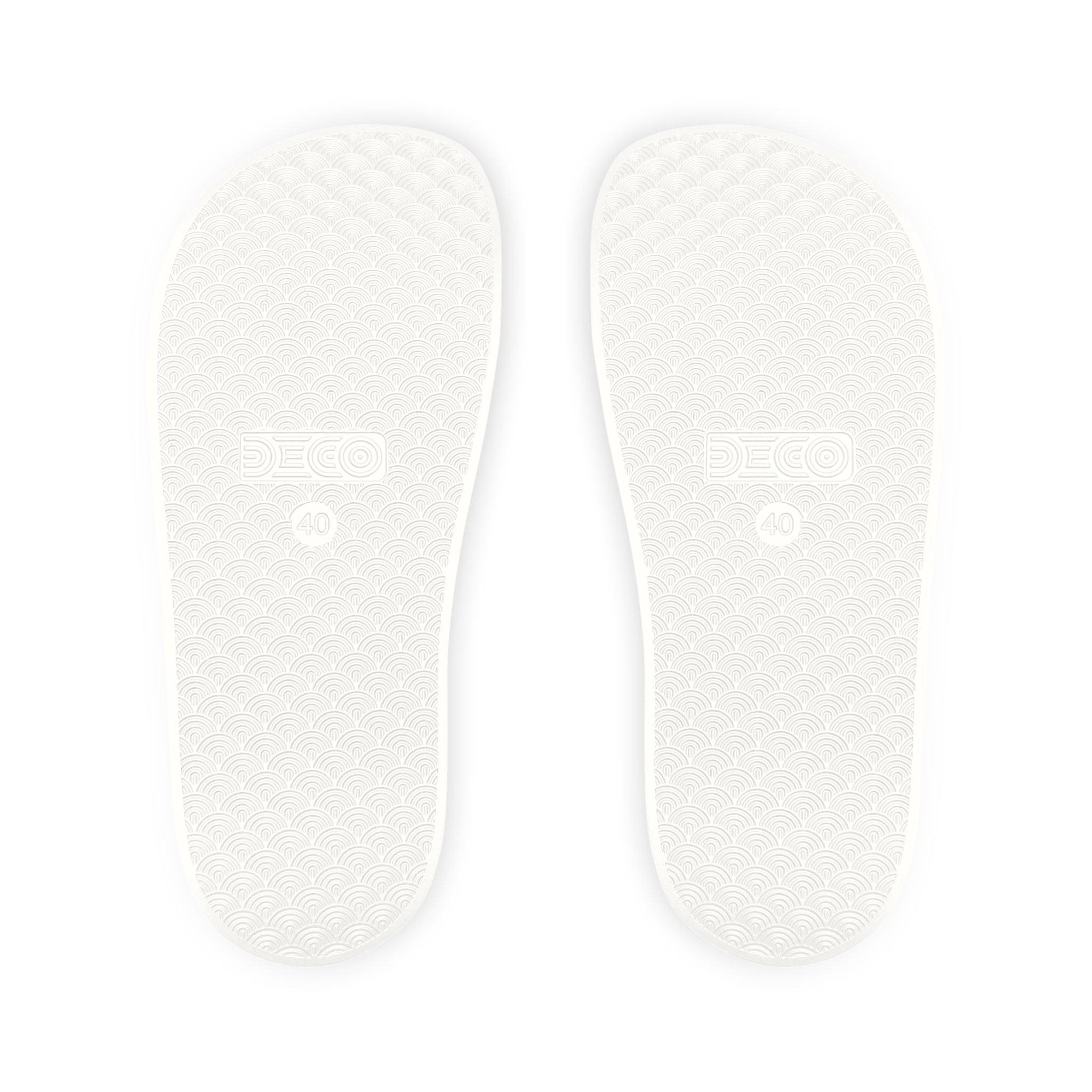 Out of Office Blue Toile Slide Sandals (Removable Strap)