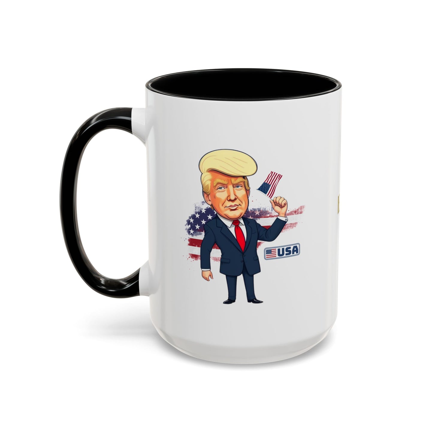 Flag Waving Trump USA Coffee Mug