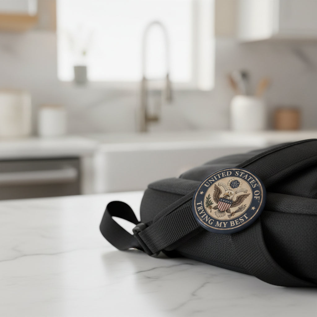 United States of Trying My Best Pinback Button