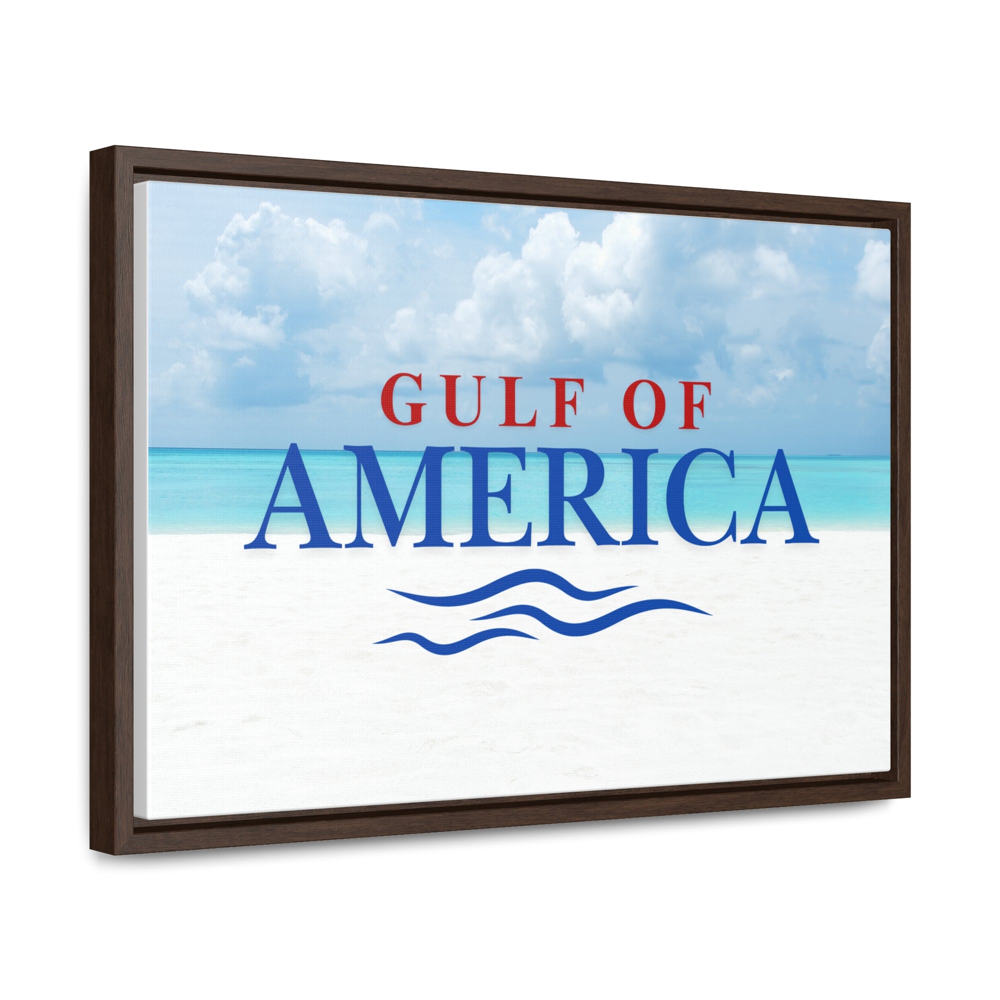 American Gulf Canvas Wrap - Coastal Wall Art for Beach Lovers
