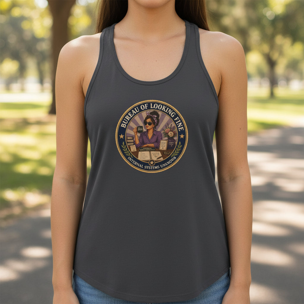 Bureau of Looking Fine Women's Racerback Tank Top – Internal Systems Unknown