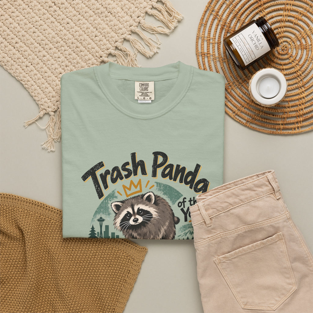 Trash Panda of the Year 2026 Garment-Dyed T-Shirt | Jimothy-Inspired Raccoon Tee