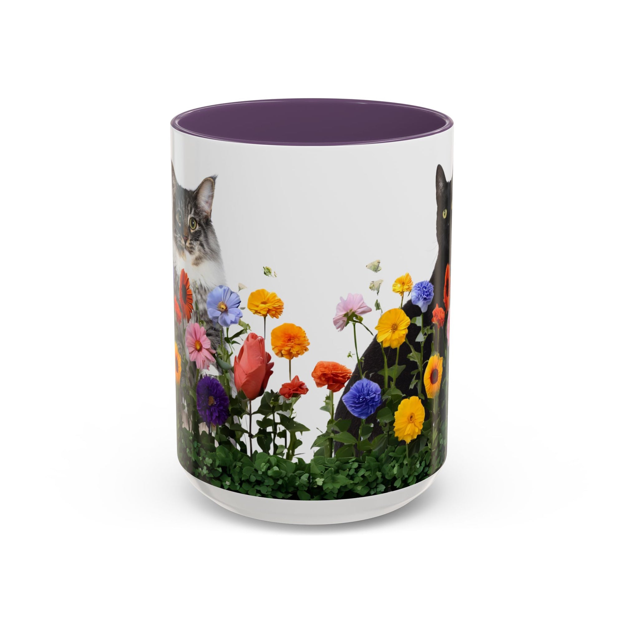 Floral Cats Coffee Mug