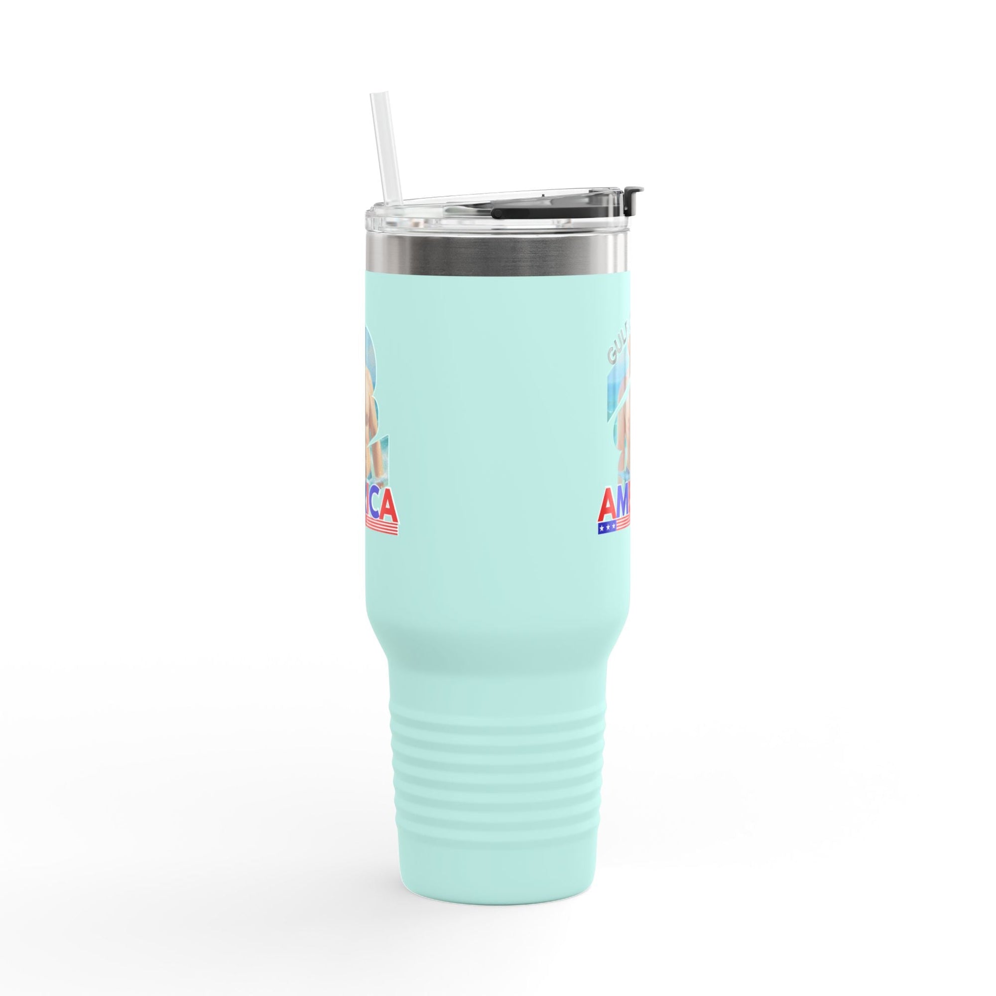 Trump's Gulf of America Insulated Travel Mug - 40oz Printify