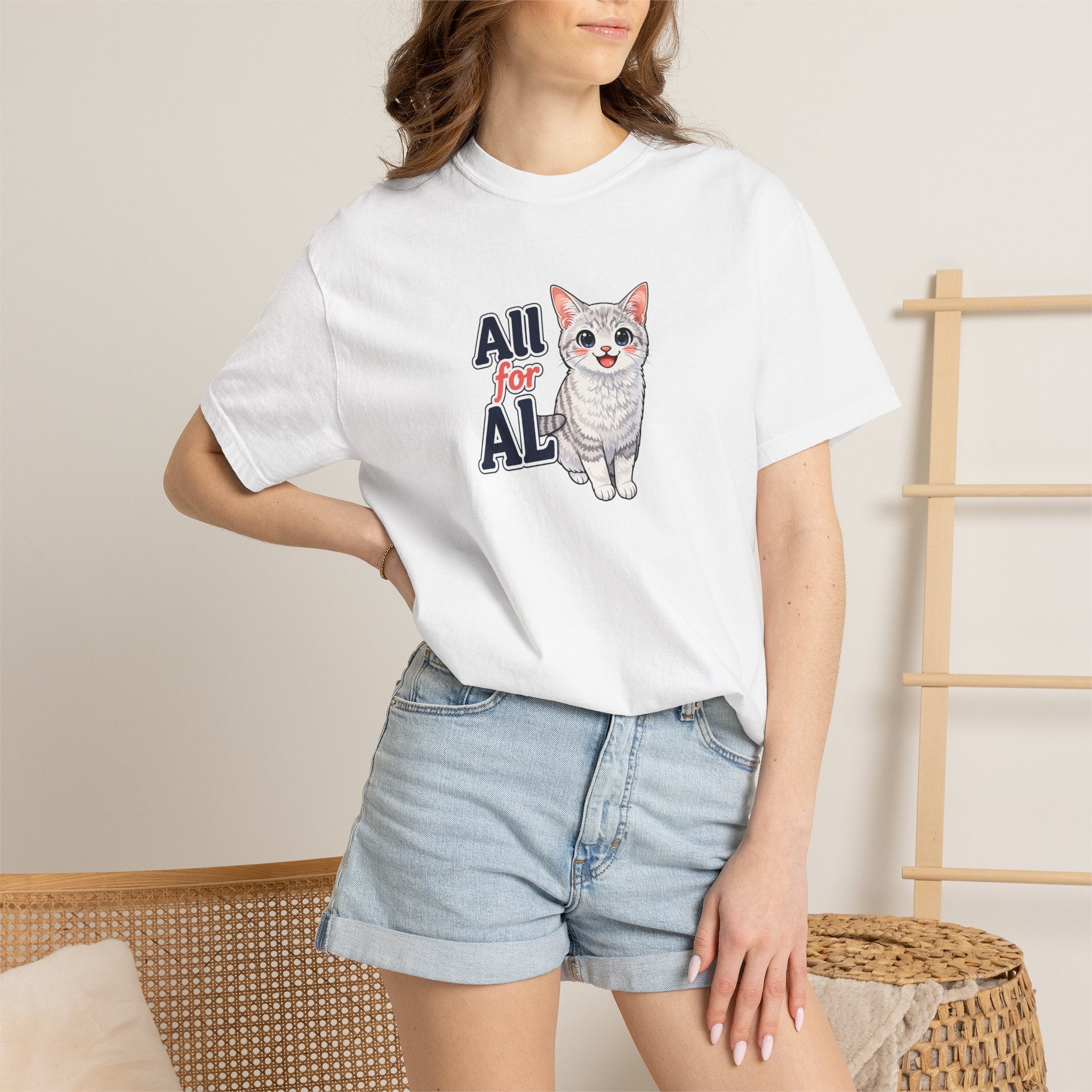 All for AL Cat Graphic T-Shirt