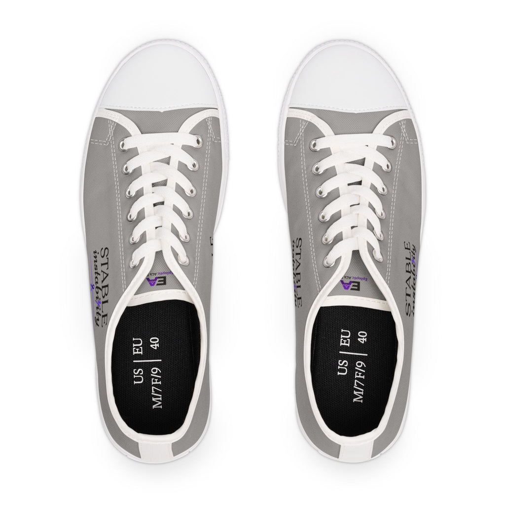 Stable Instability Canvas Sneakers – Epilepsy Awareness Low-Top Shoes