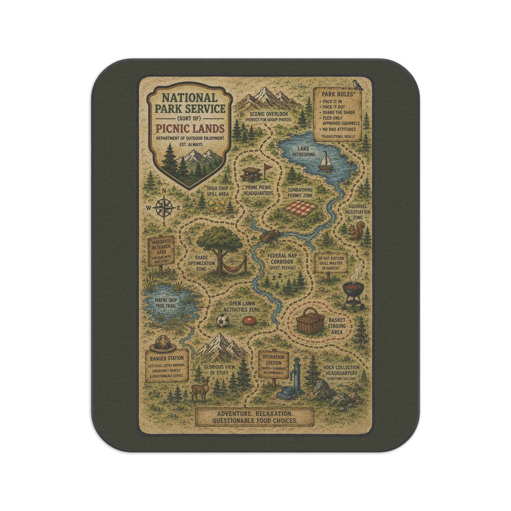 National Park Service (Sort Of) Picnic Lands Blanket | Funny Americana