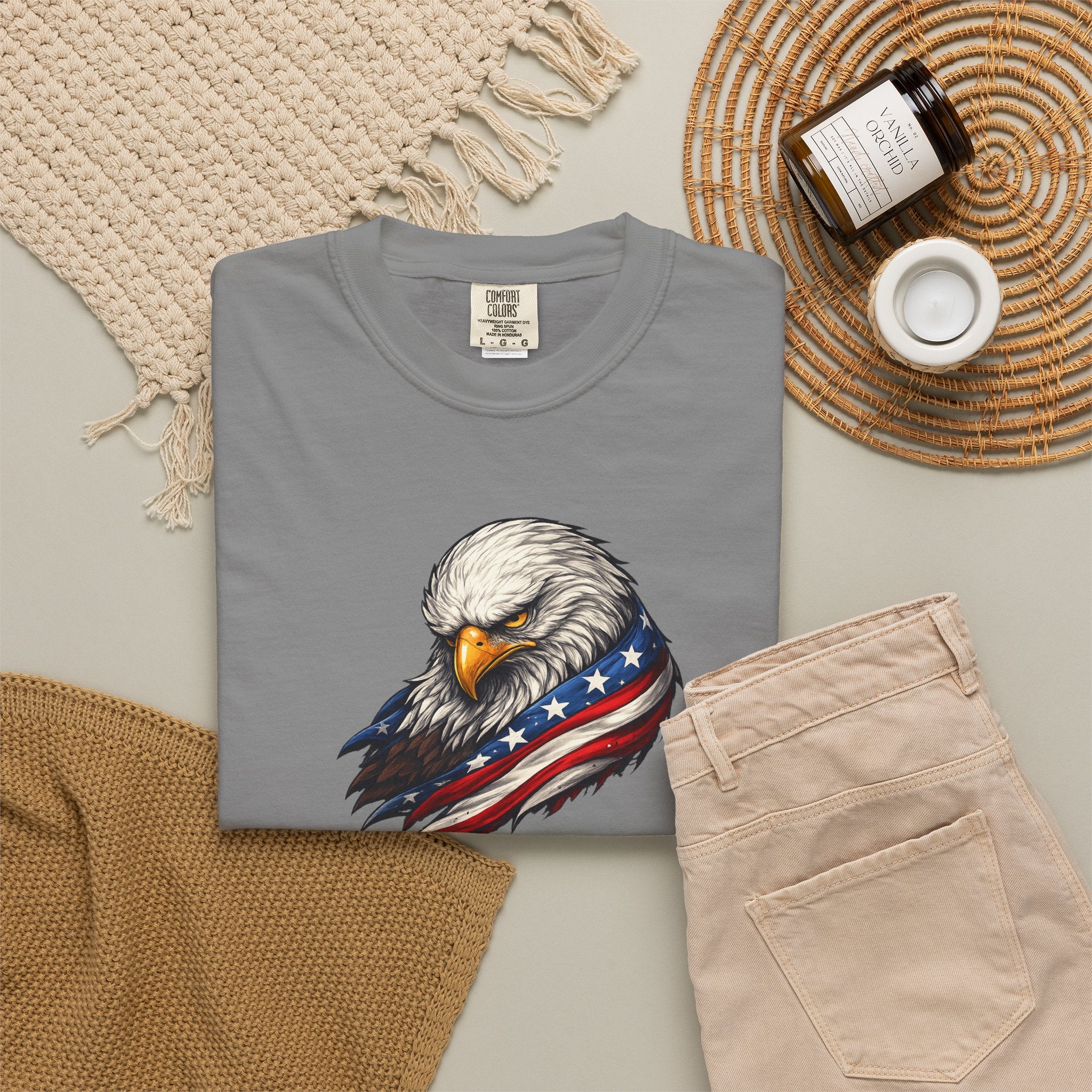 Eagle of Quiet Resolve Heavyweight T-Shirt