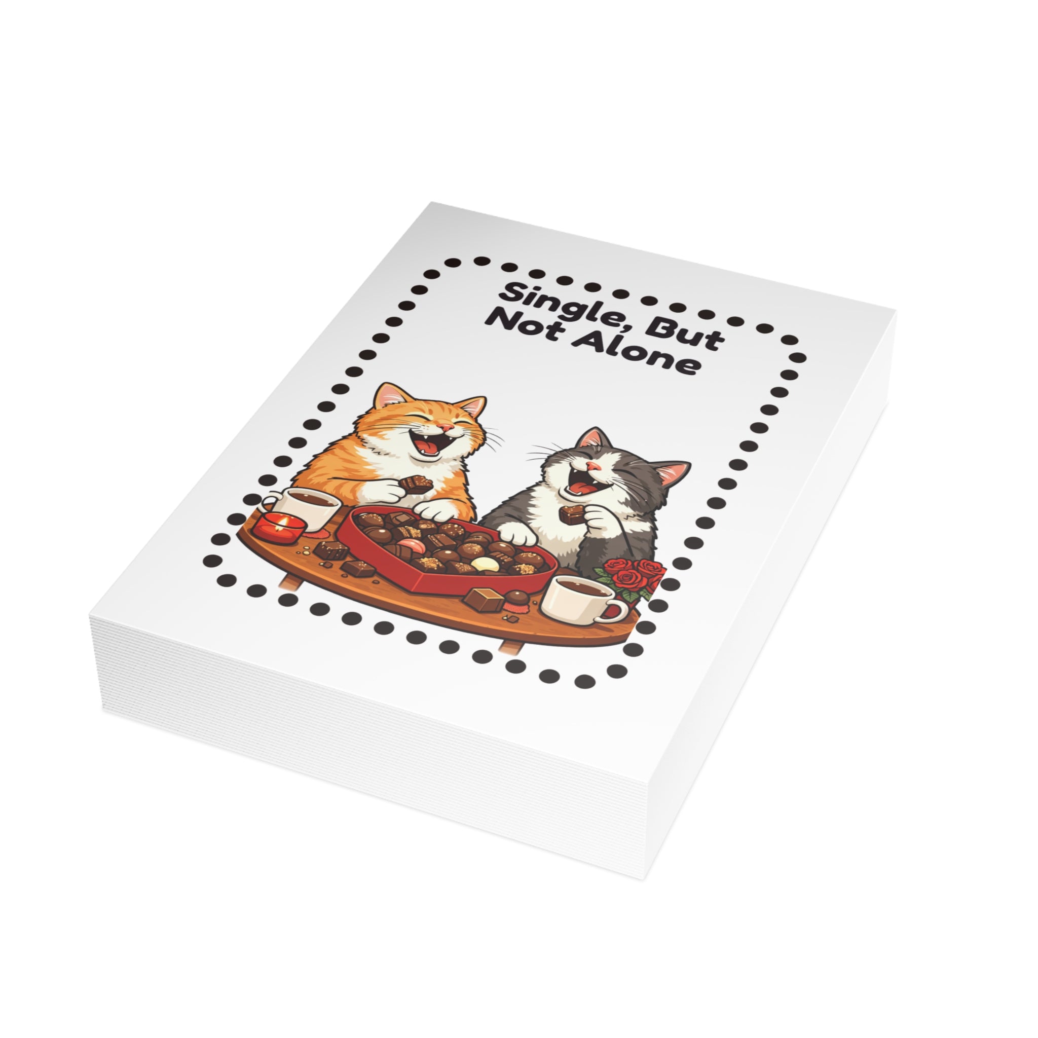 Single, But Not Alone – Funny Cat Valentine’s Day Friendship Card