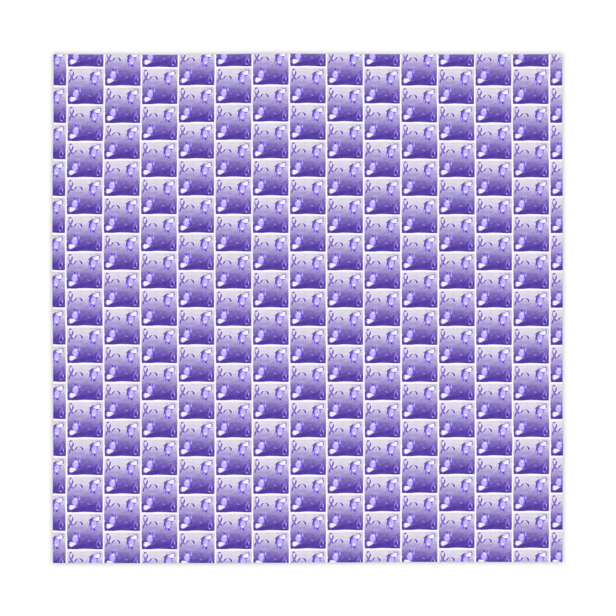 Purple Ribbon Butterfly Epilepsy Awareness Tablecloth - EpiAl's Shop