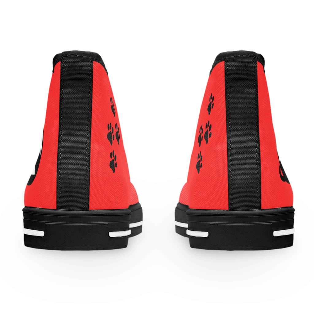 Love & Pawprints High-Top Sneakers – Cat Lover Statement Shoes