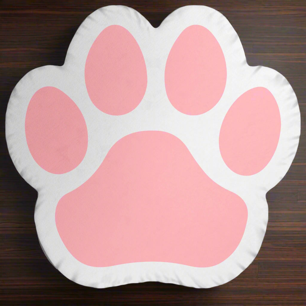 Photo depicting the ​Pink Kitty Paw Shaped Pillow from EpiAl's Shop.